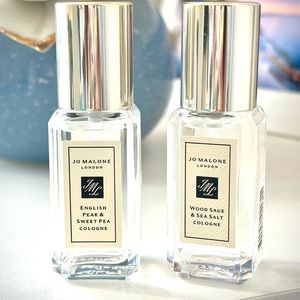 Jo Malone english pear and sweet pea & wood sage & sea salt colognes